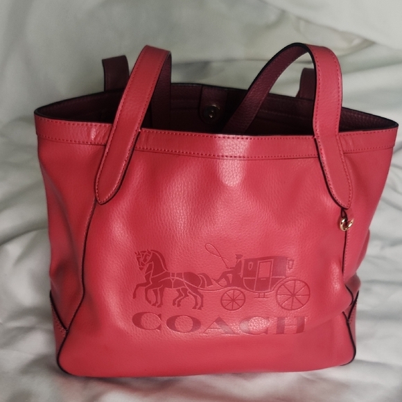 Coach Leather Horse and Carriage Tote - Picture 10 of 12